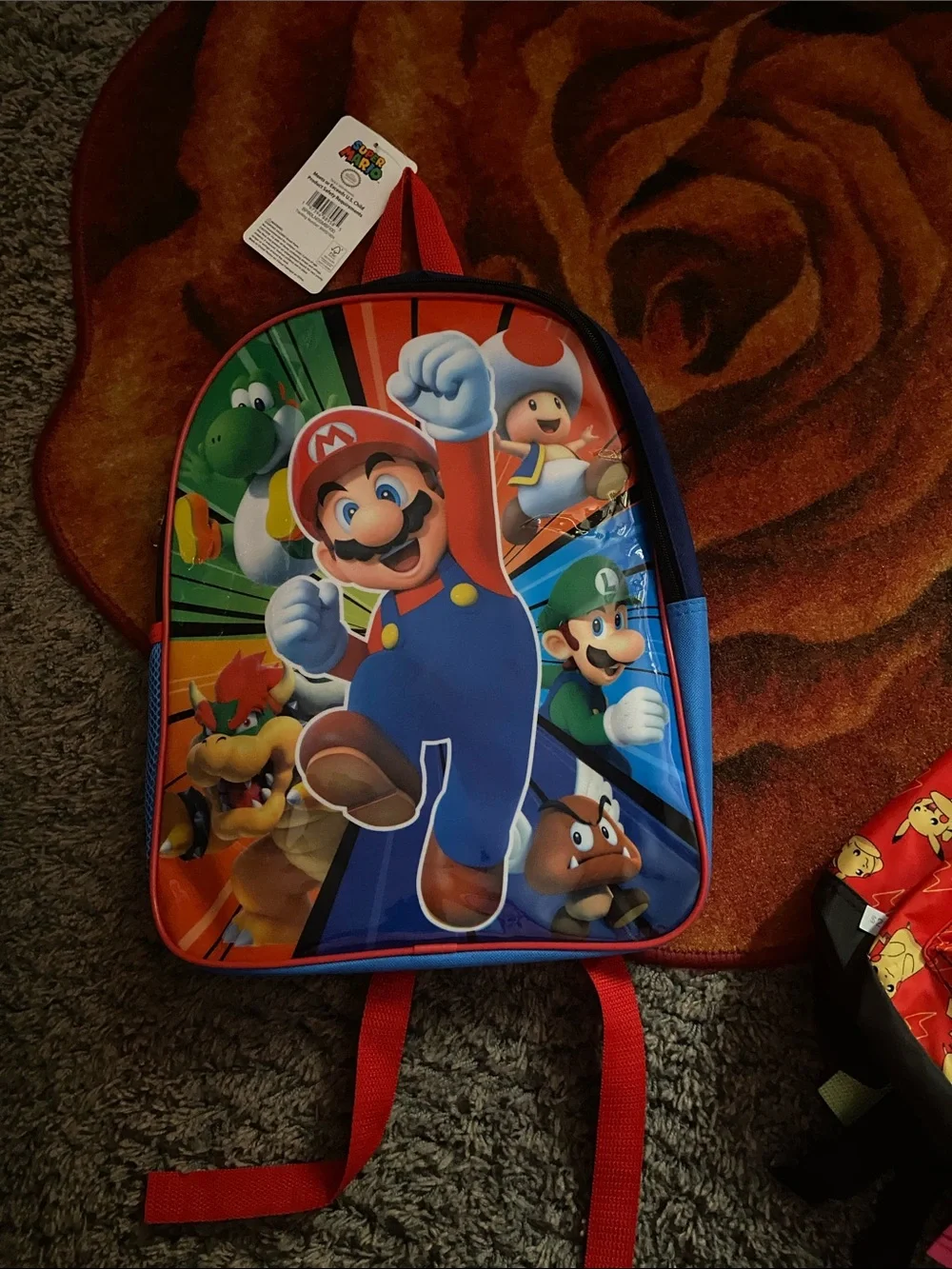 Nintendo Super Mario Character Backpack - Red/Blue